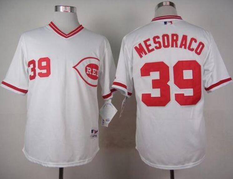 Men's Cincinnati Reds Active Player Custom White 1990 Turn Back The Clock Stitched Baseball Jersey
